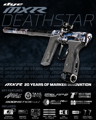 DYE MXR PGA DEATHSTAR - BLACK/BLUE/GRAY POLISH - BNIB - P8Ball - Buy, Sell, Trade
