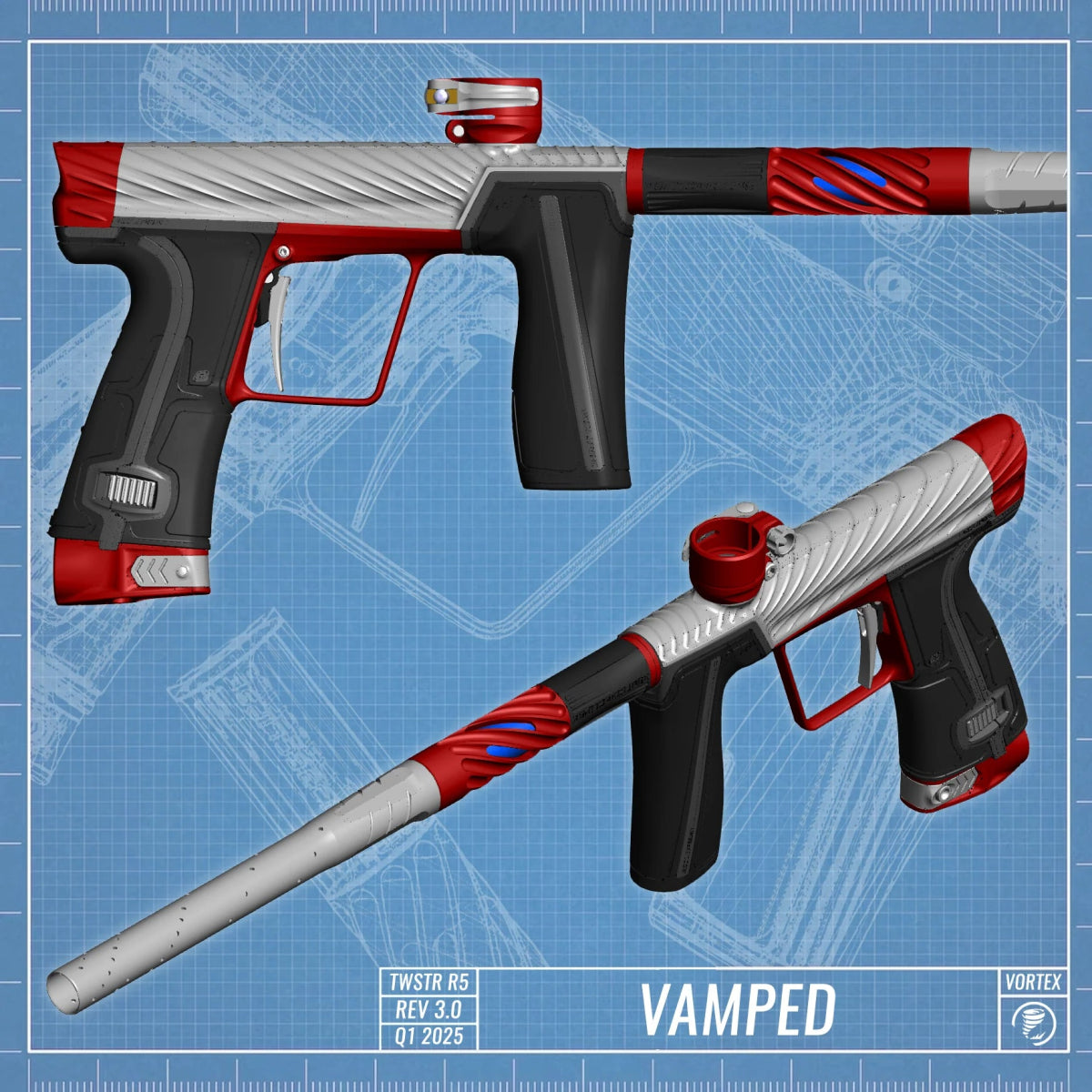 Planet Eclipse TWSTR GEO R5 - Vamped (Silver/Red) [SWAP] - P8Ball - Buy, Sell, Trade